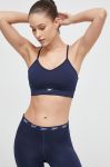 Спортивний бюстгальтер Reebok Identity Training колір синій однотонний Спортивний бюстгальтер Reebok Identity Training колір синій однотонний