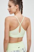 Спортивний бюстгальтер Reebok Lux колір зелений однотонний (3565473)