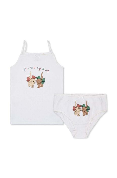 Дитячий комплект Konges Sl?jd колір білий Дитячий комплект Konges Sl?jd колір білий