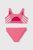 Роздільний дитячий купальник adidas Performance колір рожевий