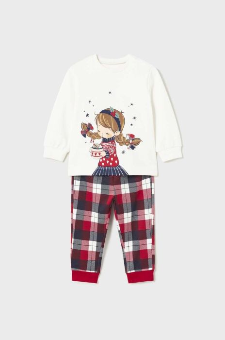 Піжама для немовляти Mayoral колір синій з принтом