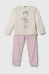 Дитяча піжама United Colors of Benetton колір бежевий візерунок (3400412)