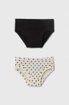 Дитячі труси United Colors of Benetton 2-pack колір чорний