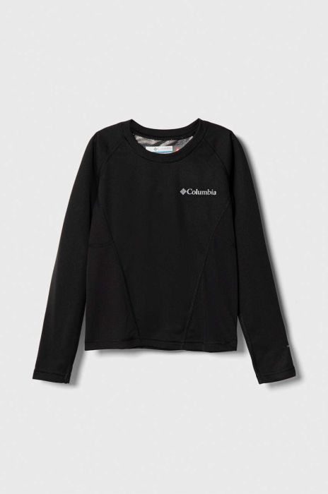 Дитячий функціональний лонгслів Columbia колір чорний Дитячий функціональний лонгслів Columbia колір чорний