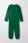 Дитяча піжама United Colors of Benetton колір зелений з принтом Дитяча піжама United Colors of Benetton колір зелений з принтом