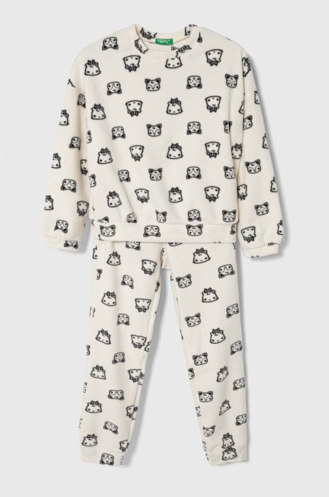 Дитяча піжама United Colors of Benetton колір бежевий візерунок (3683466) Дитяча піжама United Colors of Benetton колір бежевий візерунок (3683466)