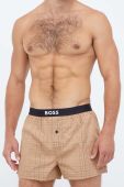 Бавовняні боксери BOSS 2-pack колір бежевий (3480395)