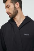 Бавовняний халат BOSS колір чорний (3302551) Бавовняний халат BOSS колір чорний (3302551)