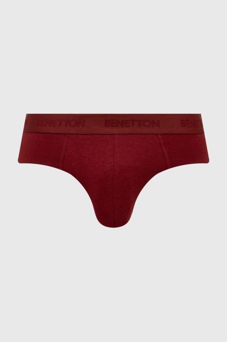Сліпи United Colors of Benetton чоловічі колір бордовий Сліпи United Colors of Benetton чоловічі колір бордовий