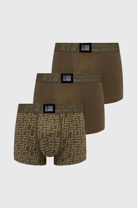 Боксери Guess 3-pack чоловічі колір зелений (3590659) Боксери Guess 3-pack чоловічі колір зелений (3590659)