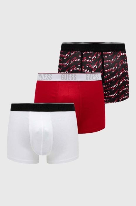 Боксери Guess 3-pack чоловічі колір червоний (3640836) Боксери Guess 3-pack чоловічі колір червоний (3640836)