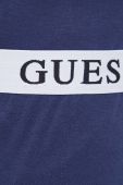 Бавовняна піжама Guess колір синій однотонна Бавовняна піжама Guess колір синій однотонна