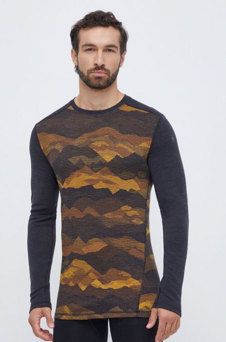 Функціональний лонгслів Smartwool Classic Thermal Merino колір коричневий Функціональний лонгслів Smartwool Classic Thermal Merino колір коричневий