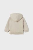 Кофта для немовлят Mayoral колір бежевий з капюшоном з аплікацією Кофта для немовлят Mayoral колір бежевий з капюшоном з аплікацією