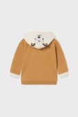 Кофта для немовлят Mayoral колір бежевий з капюшоном однотонна (3418410) Кофта для немовлят Mayoral колір бежевий з капюшоном однотонна (3418410)