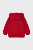 Дитяча кофта Mayoral колір червоний з капюшоном однотонна (3418443) Дитяча кофта Mayoral колір червоний з капюшоном однотонна (3418443)