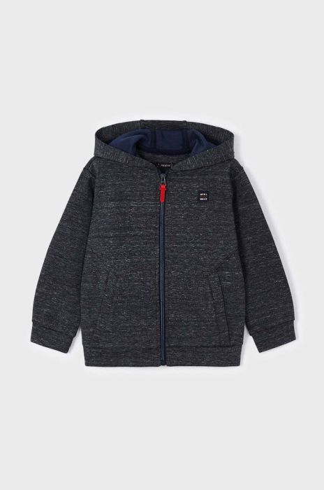 Дитяча кофта Mayoral колір сірий з капюшоном однотонна (3413559) Дитяча кофта Mayoral колір сірий з капюшоном однотонна (3413559)