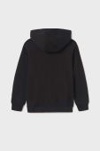 Дитяча кофта Mayoral колір чорний з капюшоном з принтом (3413619)