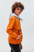 Дитяча кофта Mayoral колір помаранчевий з капюшоном з принтом (3413651) Дитяча кофта Mayoral колір помаранчевий з капюшоном з принтом (3413651)