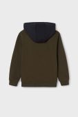 Дитяча кофта Mayoral колір зелений з капюшоном з принтом (3413657) Дитяча кофта Mayoral колір зелений з капюшоном з принтом (3413657)