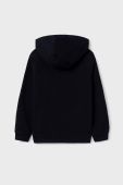 Дитяча кофта Mayoral колір чорний з капюшоном однотонна (3465775)