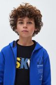 Дитяча кофта Mayoral з капюшоном з принтом колір блакитний (3413702) Дитяча кофта Mayoral з капюшоном з принтом колір блакитний (3413702)