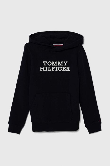 Дитяча кофта Tommy Hilfiger колір синій з капюшоном з аплікацією (3506401)