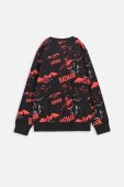 Дитяча бавовняна кофта Coccodrillo колір чорний візерунок (3584986)