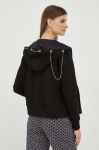 Кофта Guess жіноча колір чорний з капюшоном з аплікацією (3449910) Кофта Guess жіноча колір чорний з капюшоном з аплікацією (3449910)
