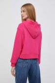Кофта Tommy Hilfiger жіноча колір рожевий з капюшоном однотонна (3287941)