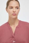 Бавовняна кофта Reebok Classic жіноча колір рожевий однотонна