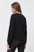 Бавовняна кофта Pinko жіноча колір чорний однотонна (3436917)