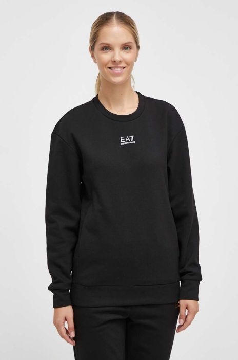 Кофта EA7 Emporio Armani жіноча колір чорний однотонна (3609127) Кофта EA7 Emporio Armani жіноча колір чорний однотонна (3609127)