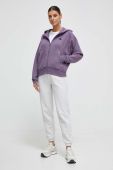 Кофта adidas Z.N.E жіноча колір фіолетовий з капюшоном однотонна (3607497)