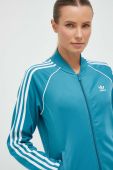 Кофта adidas Originals жіноча колір бірюзовий з аплікацією (3492263)