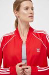 Кофта adidas Originals жіноча колір червоний з аплікацією Кофта adidas Originals жіноча колір червоний з аплікацією