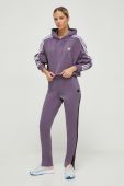 Кофта adidas Originals жіноча колір фіолетовий з капюшоном візерунок