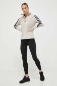 Тренувальна кофта adidas Performance Tiro 23 Club Winterized колір бежевий з аплікацією