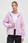 Кофта adidas жіноча колір рожевий з капюшоном з аплікацією (3613360) Кофта adidas жіноча колір рожевий з капюшоном з аплікацією (3613360)
