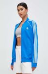 Кофта adidas Originals жіноча  з аплікацією колір блакитний Кофта adidas Originals жіноча  з аплікацією колір блакитний