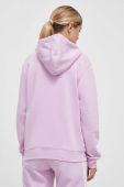 Кофта adidas жіноча колір рожевий з капюшоном з принтом (3613370)