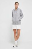Кофта adidas Originals жіноча колір сірий з капюшоном меланж