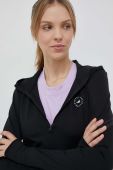 Кофта для бігу adidas by Stella McCartney TruePace колір чорний з капюшоном з принтом