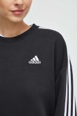 Кофта adidas жіноча колір чорний з аплікацією (3570841)