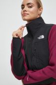 Спортивна кофта The North Face Denali колір фіолетовий з аплікацією