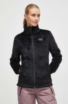 Флісова кофта The North Face колір чорний однотонна Флісова кофта The North Face колір чорний однотонна