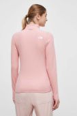 Спортивна кофта The North Face 100 Glacier колір рожевий однотонна
