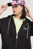 Кофта Juicy Couture жіноча колір чорний з капюшоном з аплікацією (3601089) Кофта Juicy Couture жіноча колір чорний з капюшоном з аплікацією (3601089)