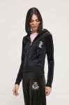 Кофта Juicy Couture жіноча колір чорний з капюшоном з аплікацією (3601093) Кофта Juicy Couture жіноча колір чорний з капюшоном з аплікацією (3601093)
