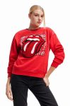 Кофта Desigual 23WWSK30 WOMAN KNIT SWEAT LONG SLEEVE жіноча колір червоний з принтом